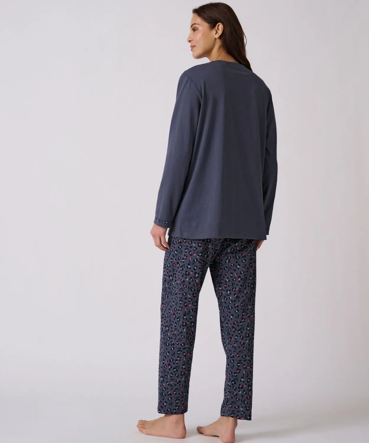 Pyjama maille jersey coton peigné