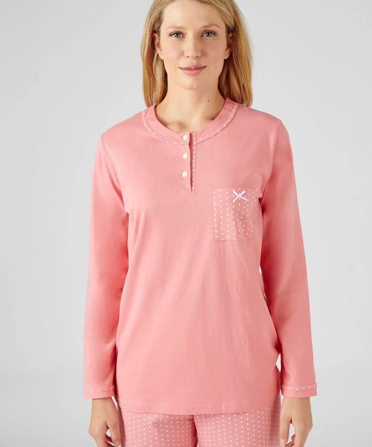 Pyjama maille jersey coton peigné