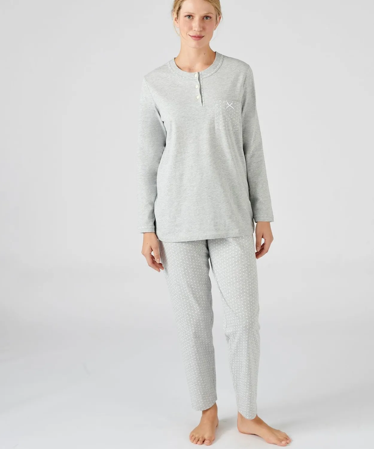 Pyjama maille jersey coton peigné
