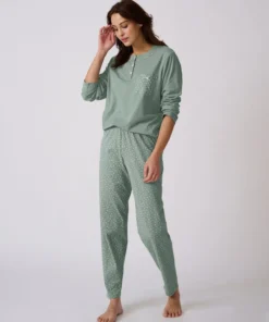 Pyjama maille jersey coton peigné