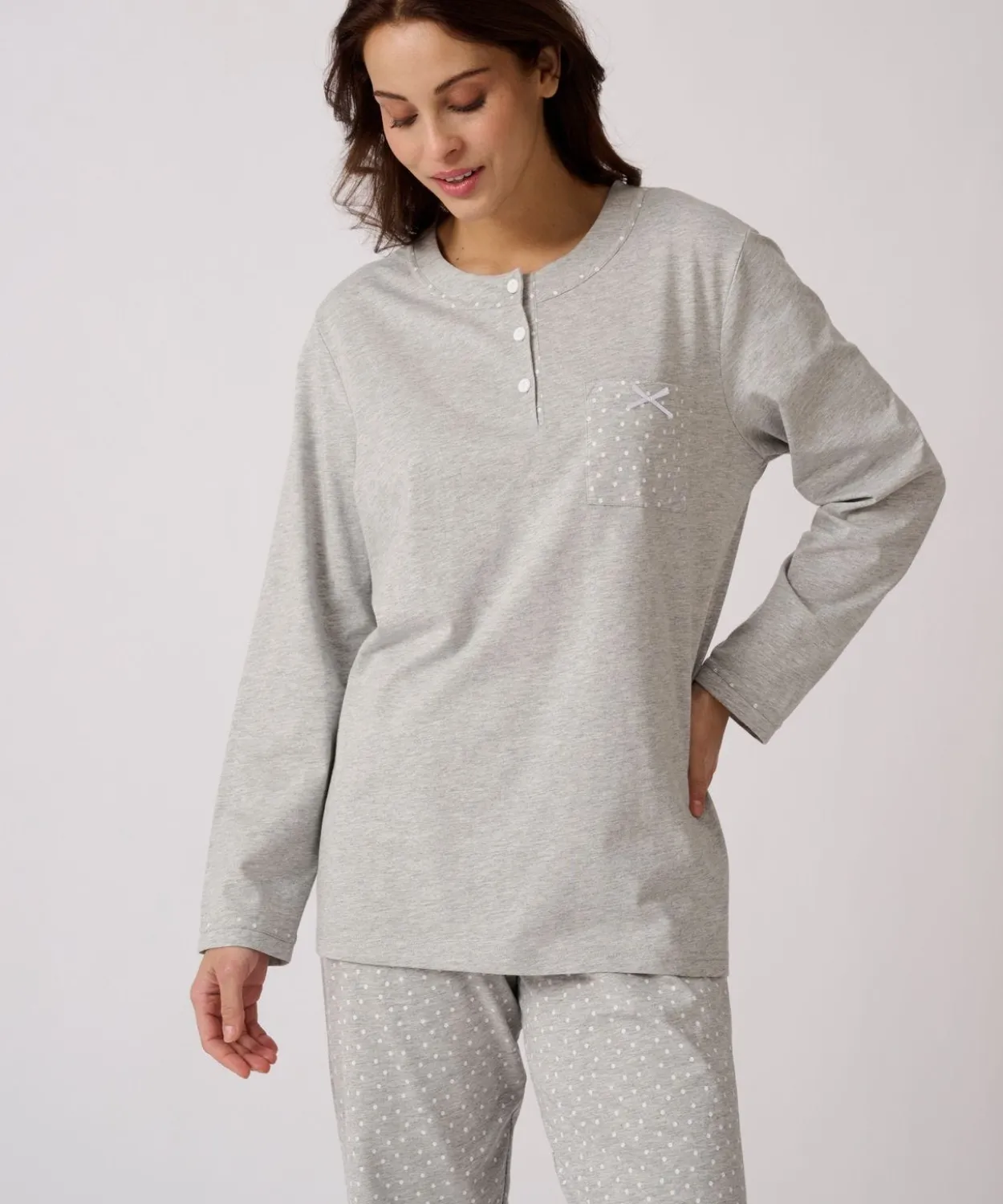 Pyjama maille jersey coton peigné