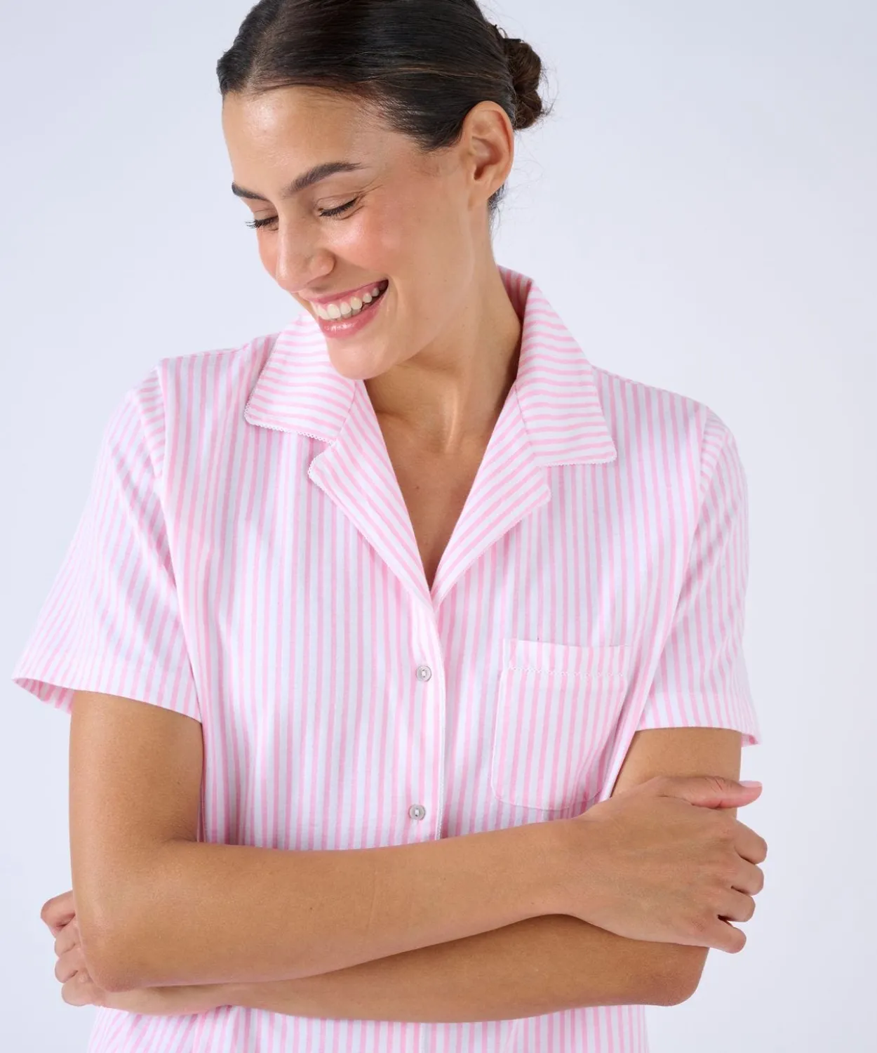 Pyjama 7/8ème boutonné