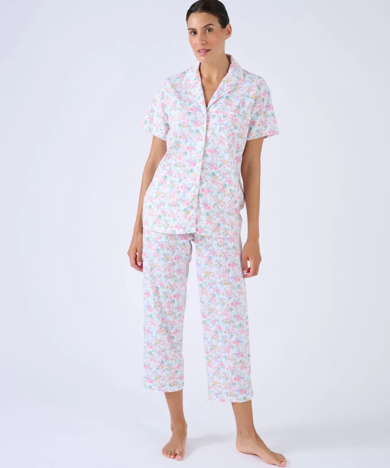 Pyjama 7/8ème boutonné