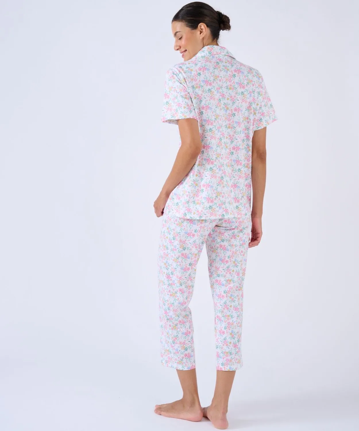 Pyjama 7/8ème boutonné