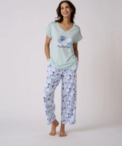 Pyjama 7/8ème Climatyl en maille jersey