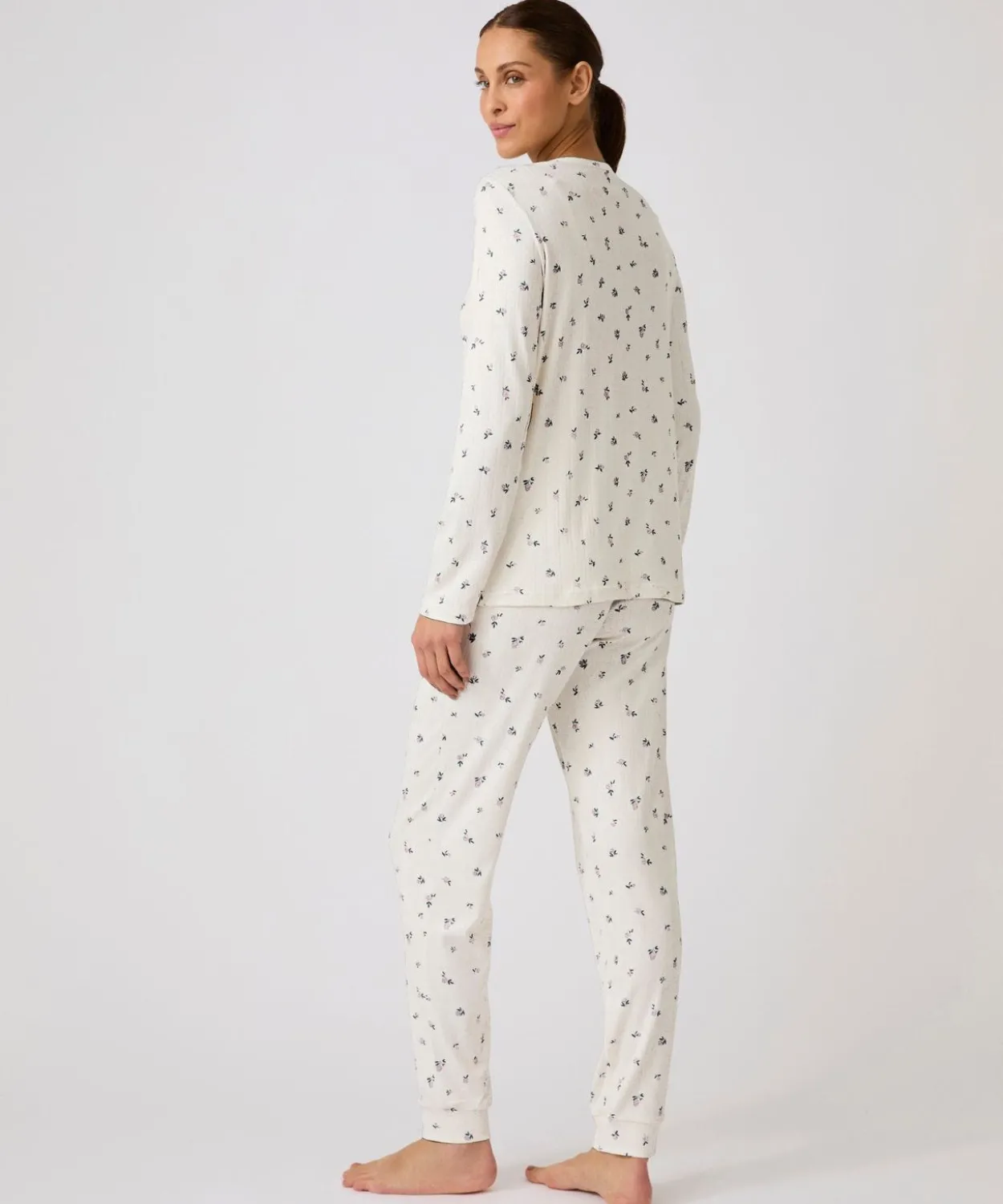 Pyjama Thermolactyl en maille pointelle