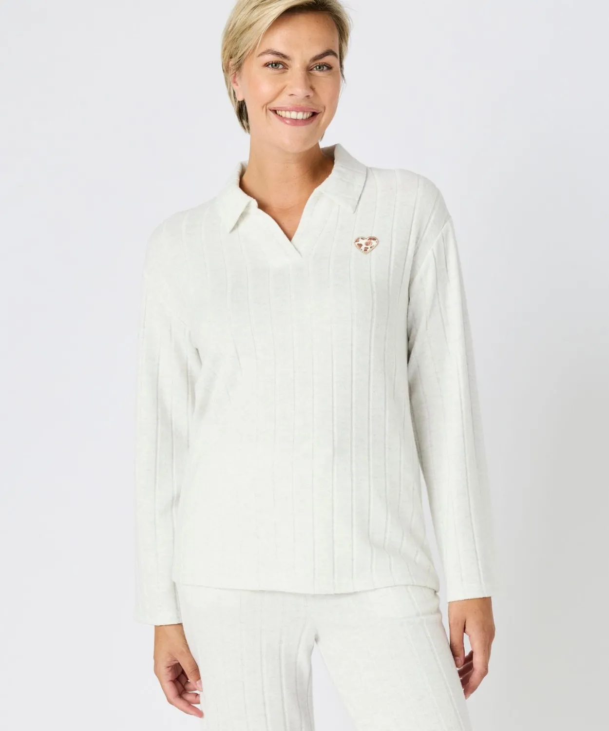 Pyjama Thermolactyl en maille côtelée