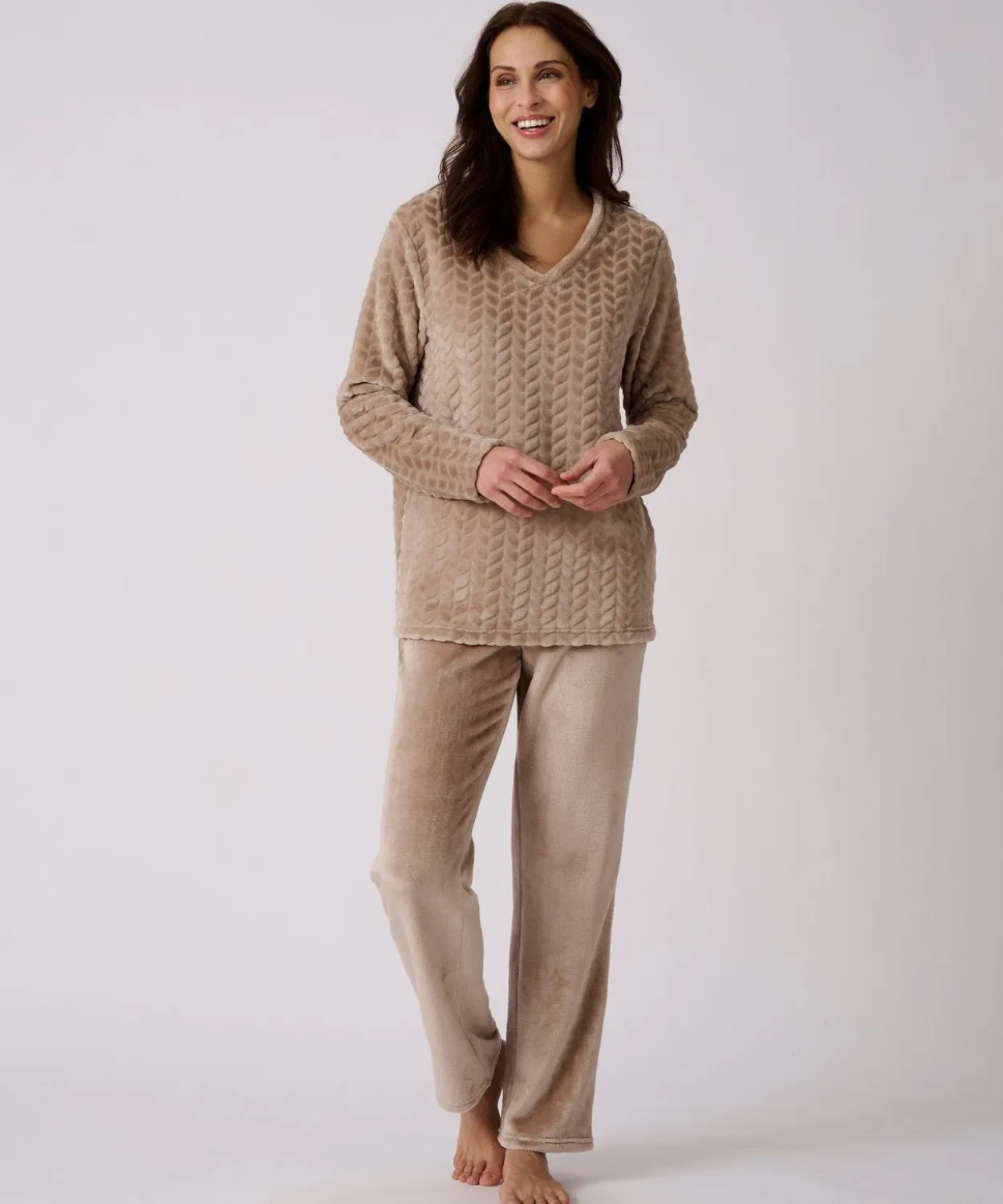 Pyjama Thermolactyl maille reliéfée