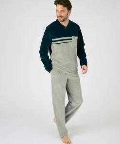 Pyjama velours coton mélangé