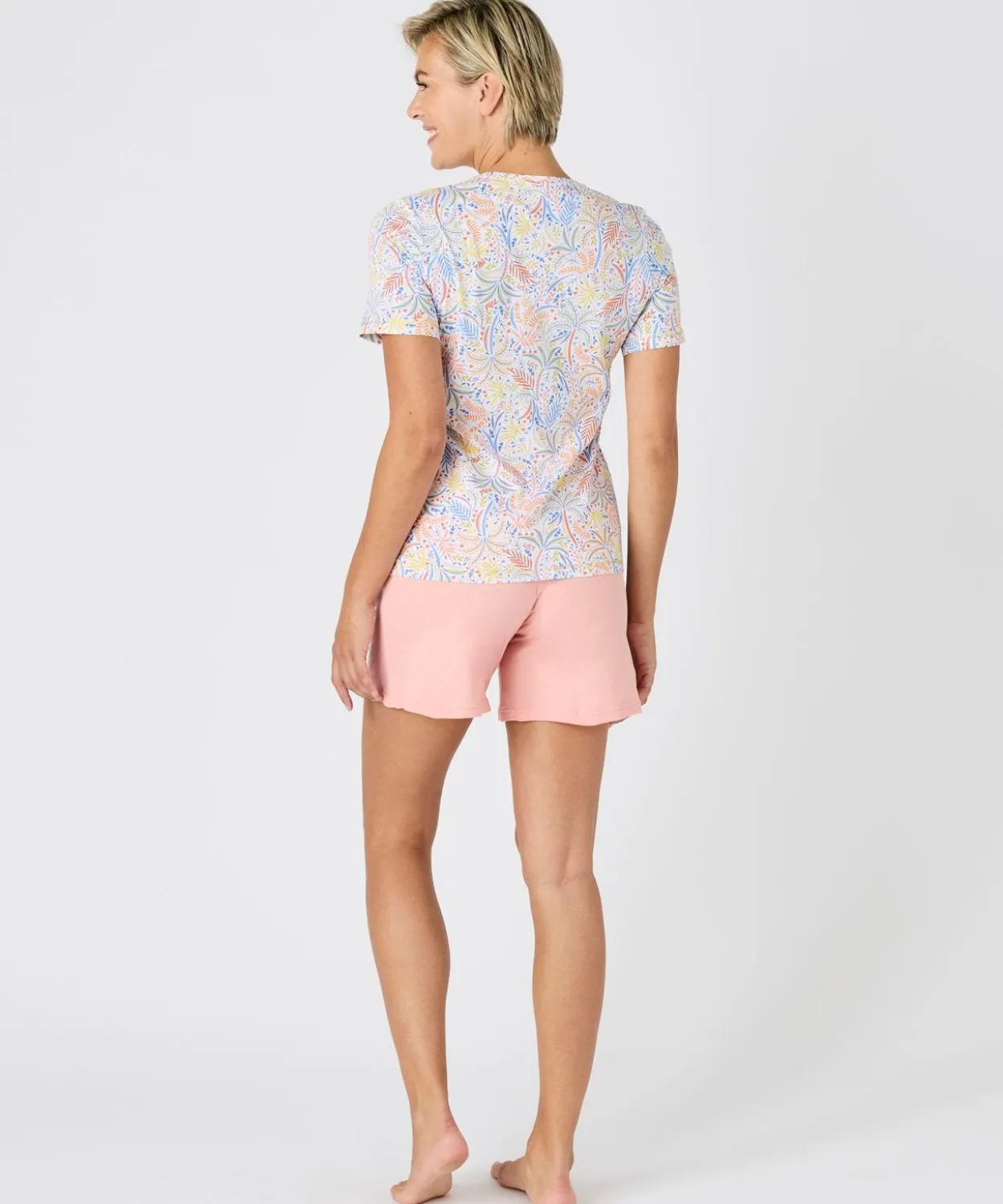 Pyjashort pur coton peigné