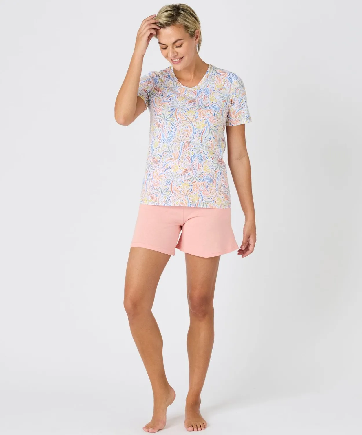 Pyjashort pur coton peigné
