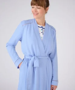Robe de chambre maille fantaisie gaufrée