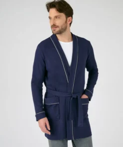 Robe de chambre maille nid d'abeille