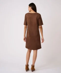 Robe droite suédine