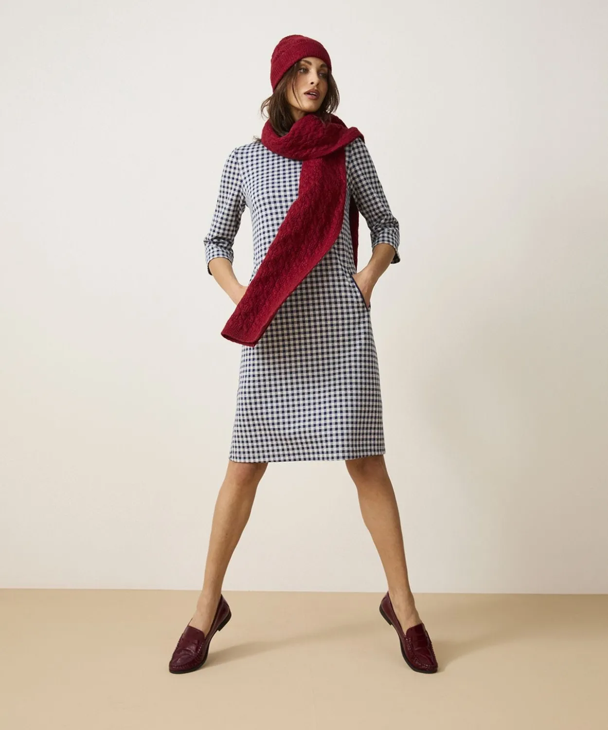 Robe en maille milano jacquard