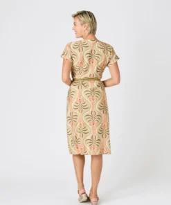 Robe gaufrée + ceinture