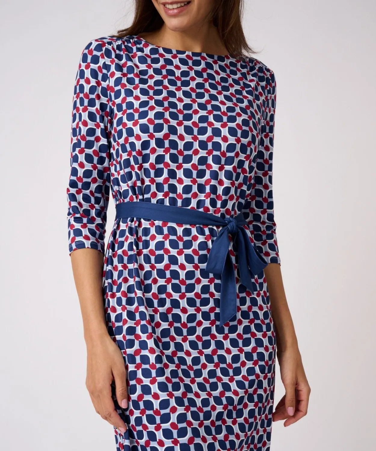 Robe imprimée maille chaude