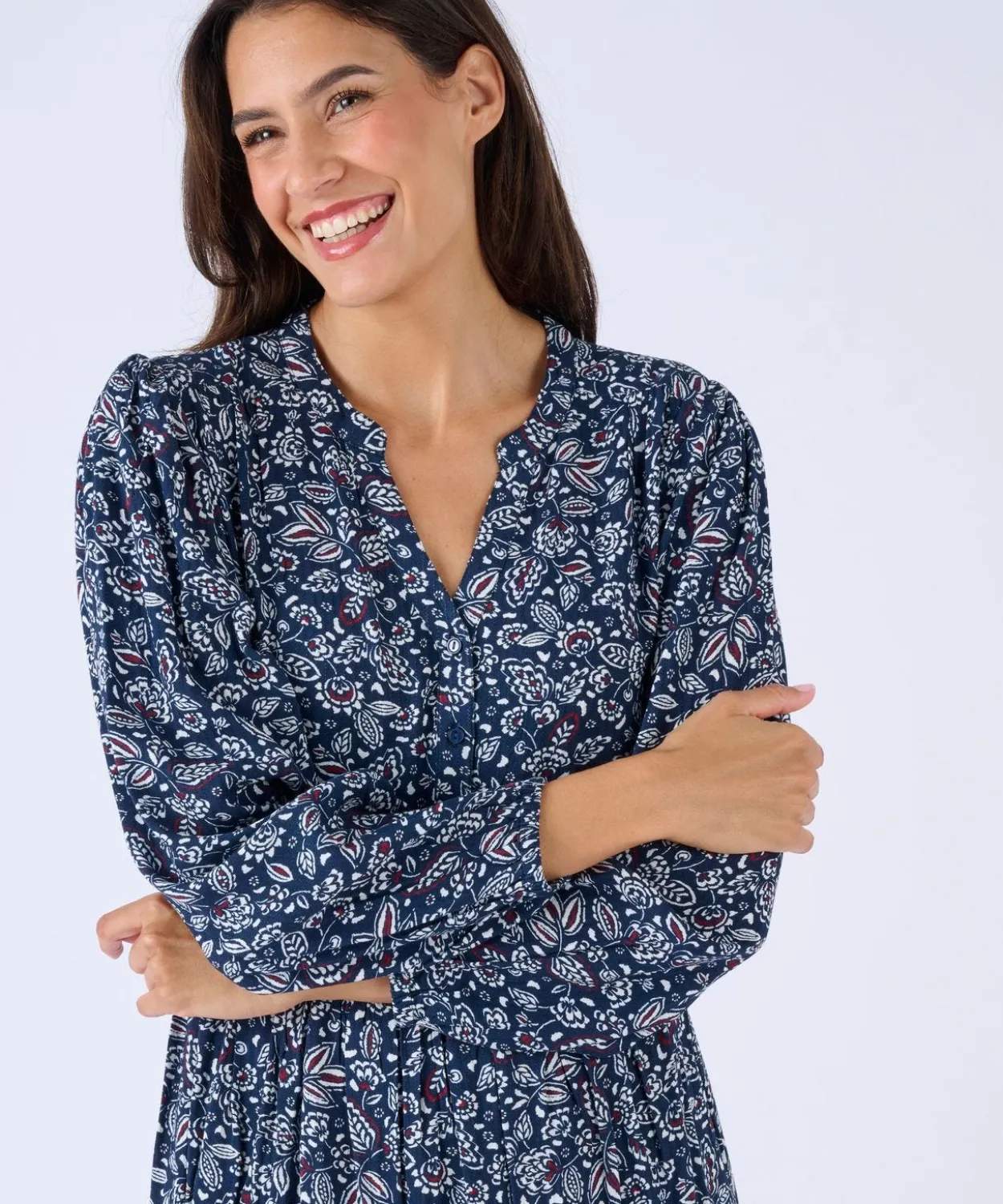Robe longue pure viscose reliéfée