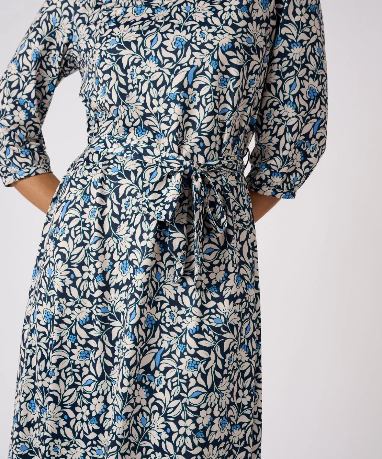 Robe maille crêpe stretch