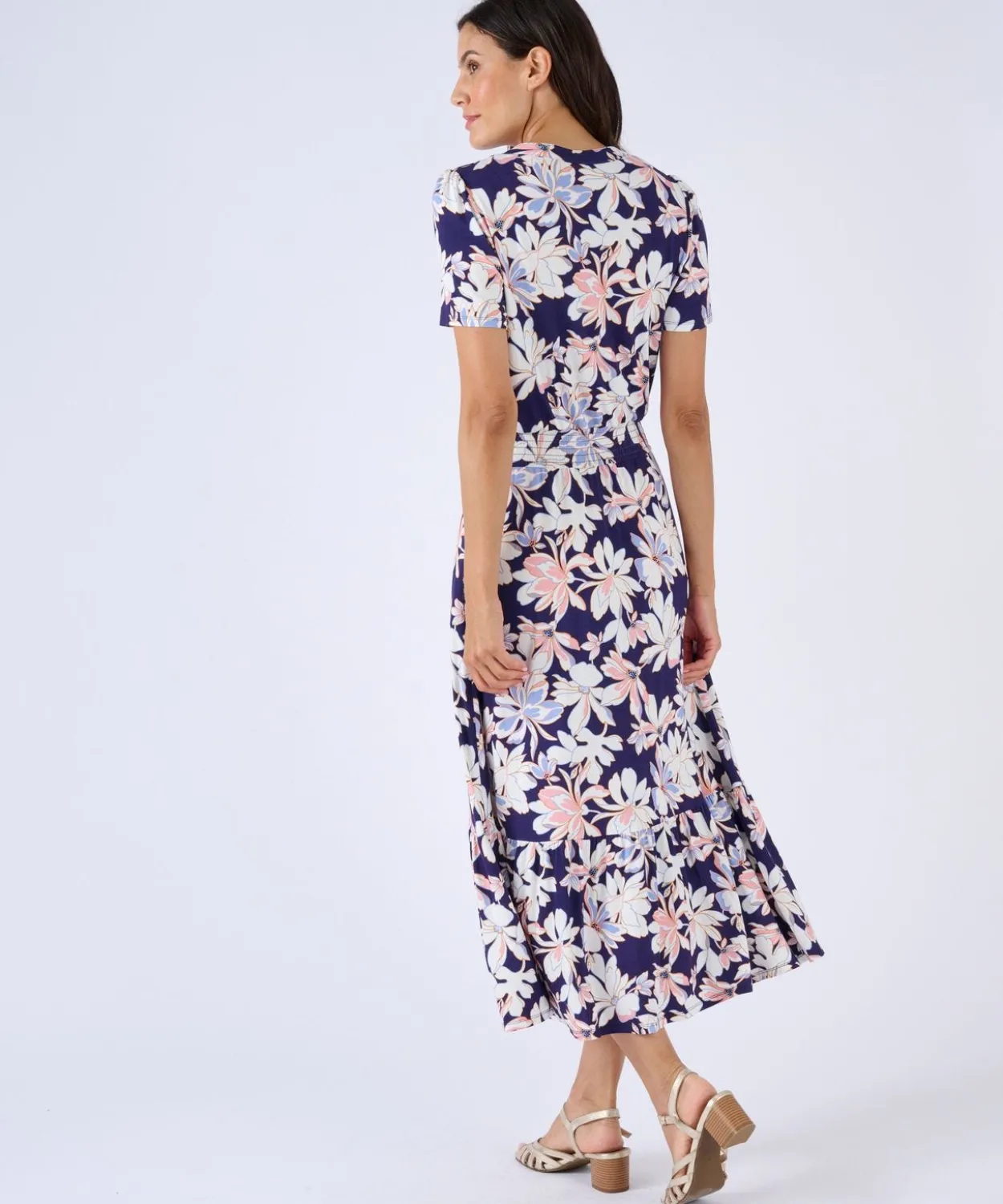 Robe maille smockée