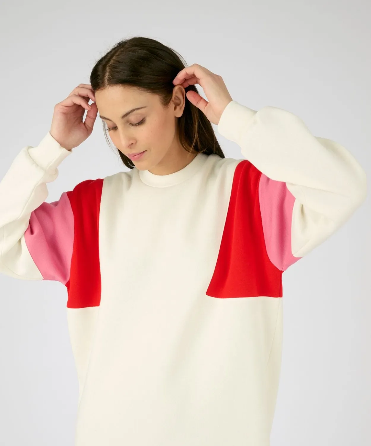Robe sweat-shirt colorblock Thermolactyl