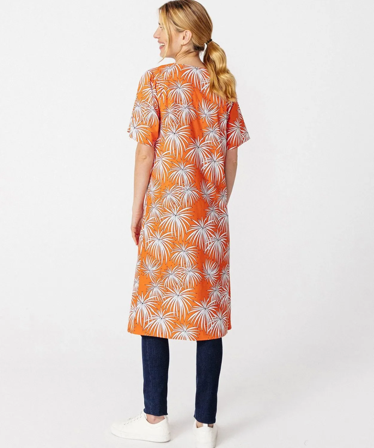 Robe-tablier motif feu d'artifice