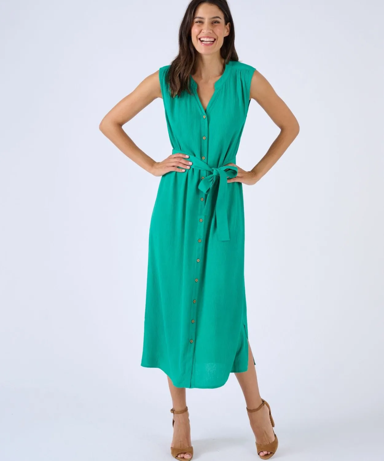 Robe tissu créponné pure viscose
