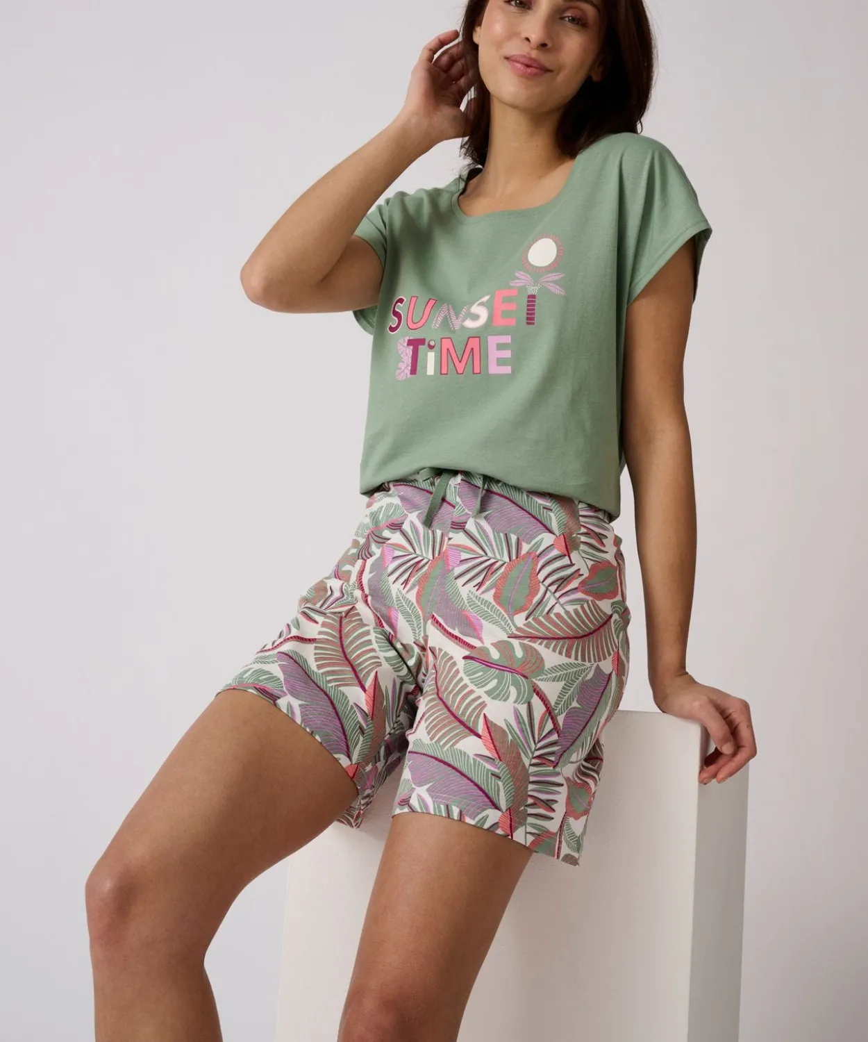 Short de pyjama pur coton