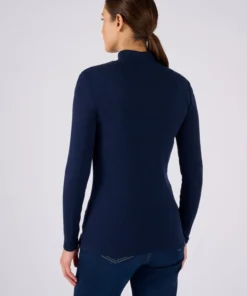 Sous-pull col montant Thermolactyl et soie en maille côtelée