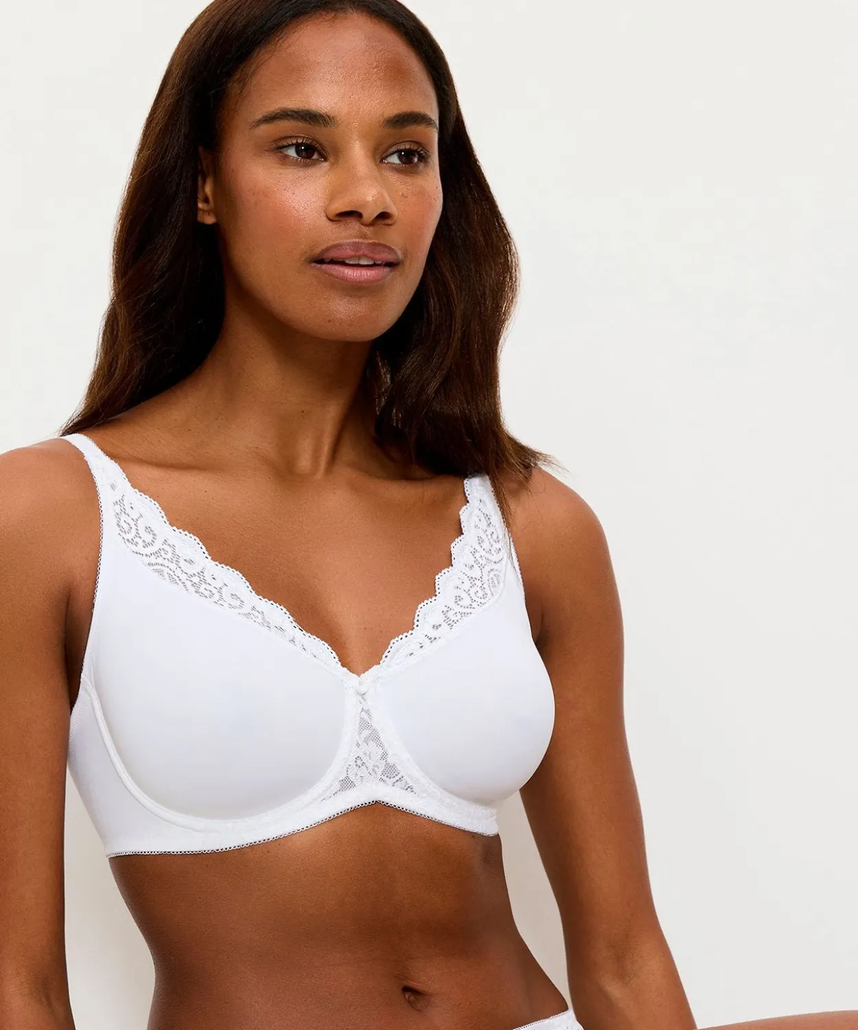 Soutien-gorge à armatures maille et dentelle Amourette de Triumph