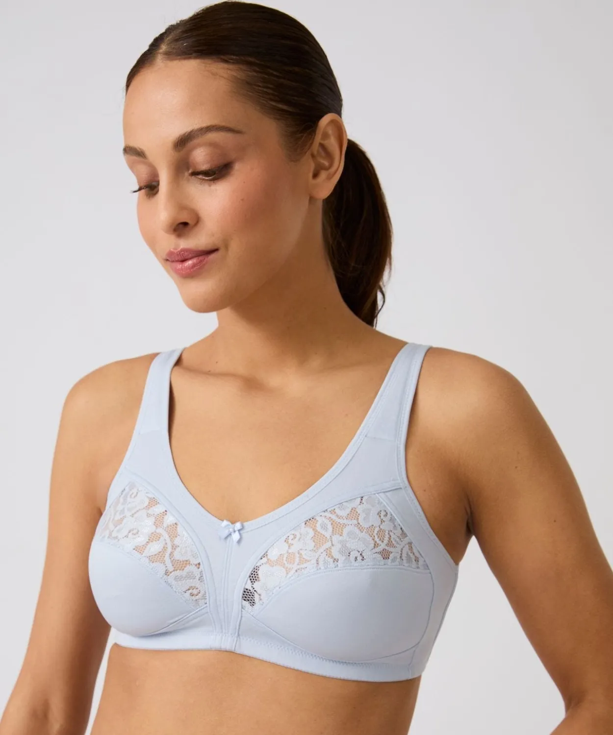 Soutien-gorge sans armatures dentelle, grand maintien