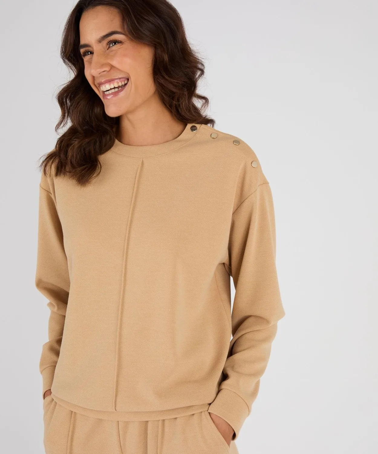 Sweat-shirt en maille piquée