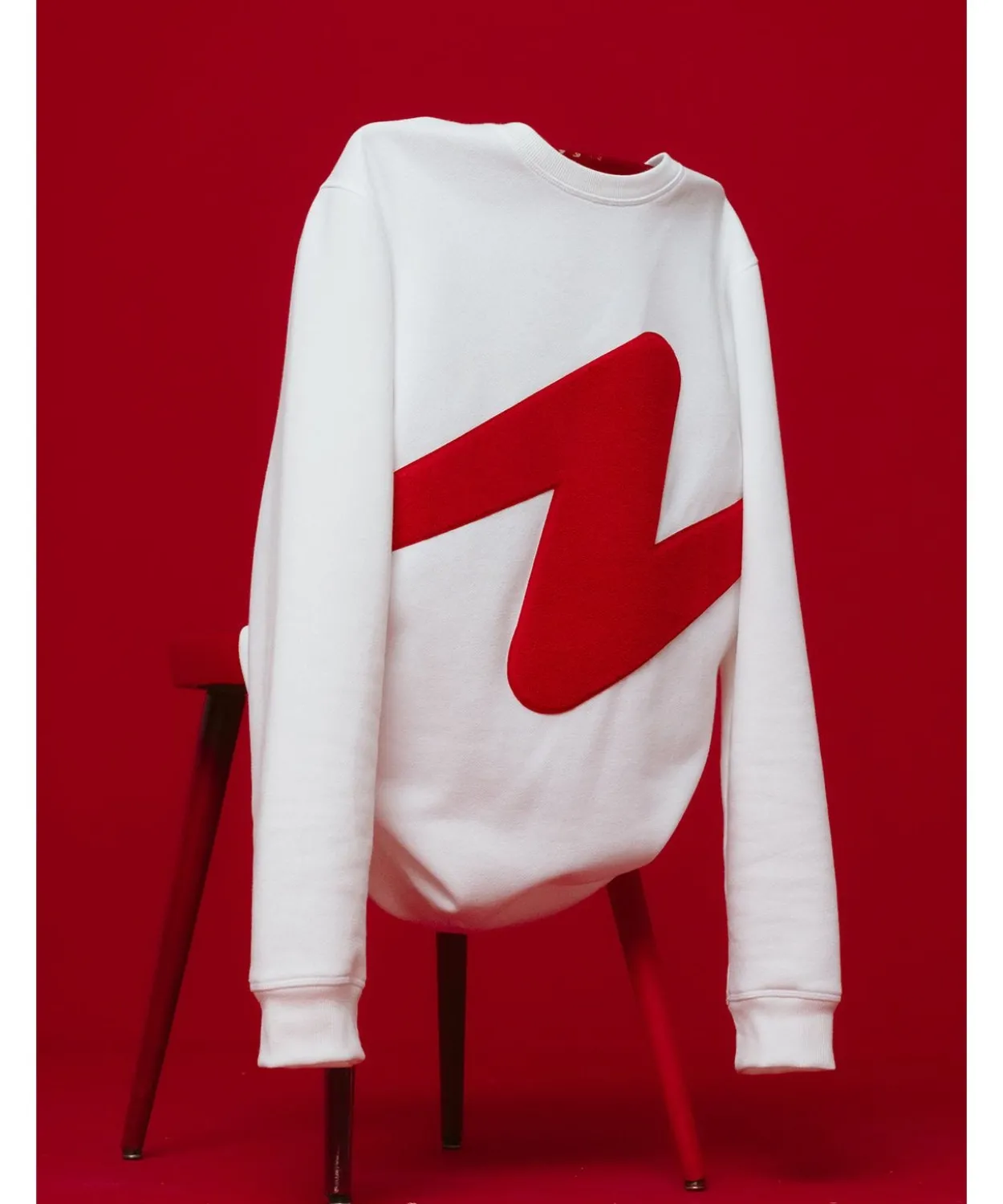 Sweat-shirt molletonné à motif placé Thermolactyl