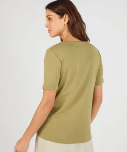 T-shirt brodé pur coton