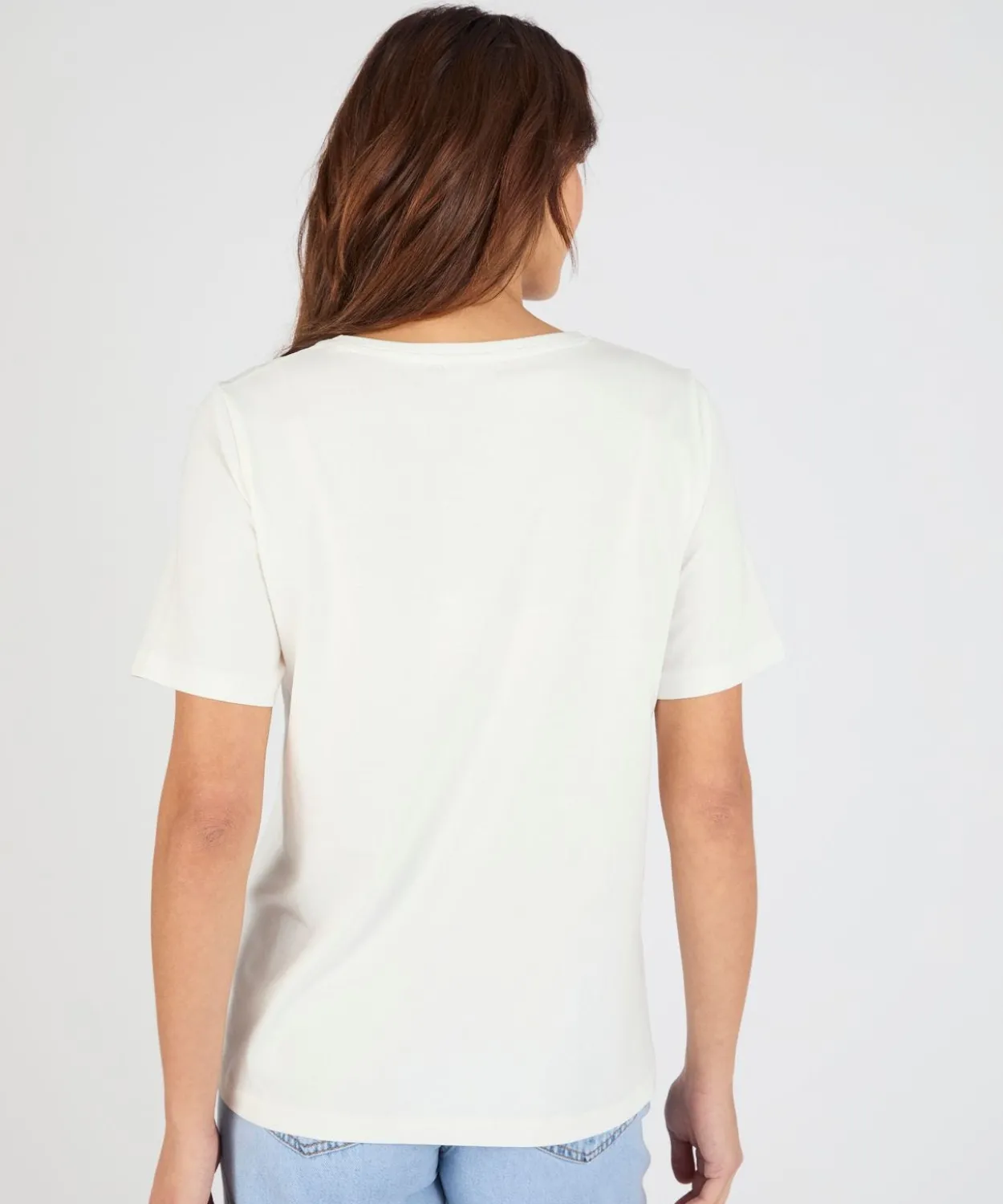 T-shirt brodé pur coton