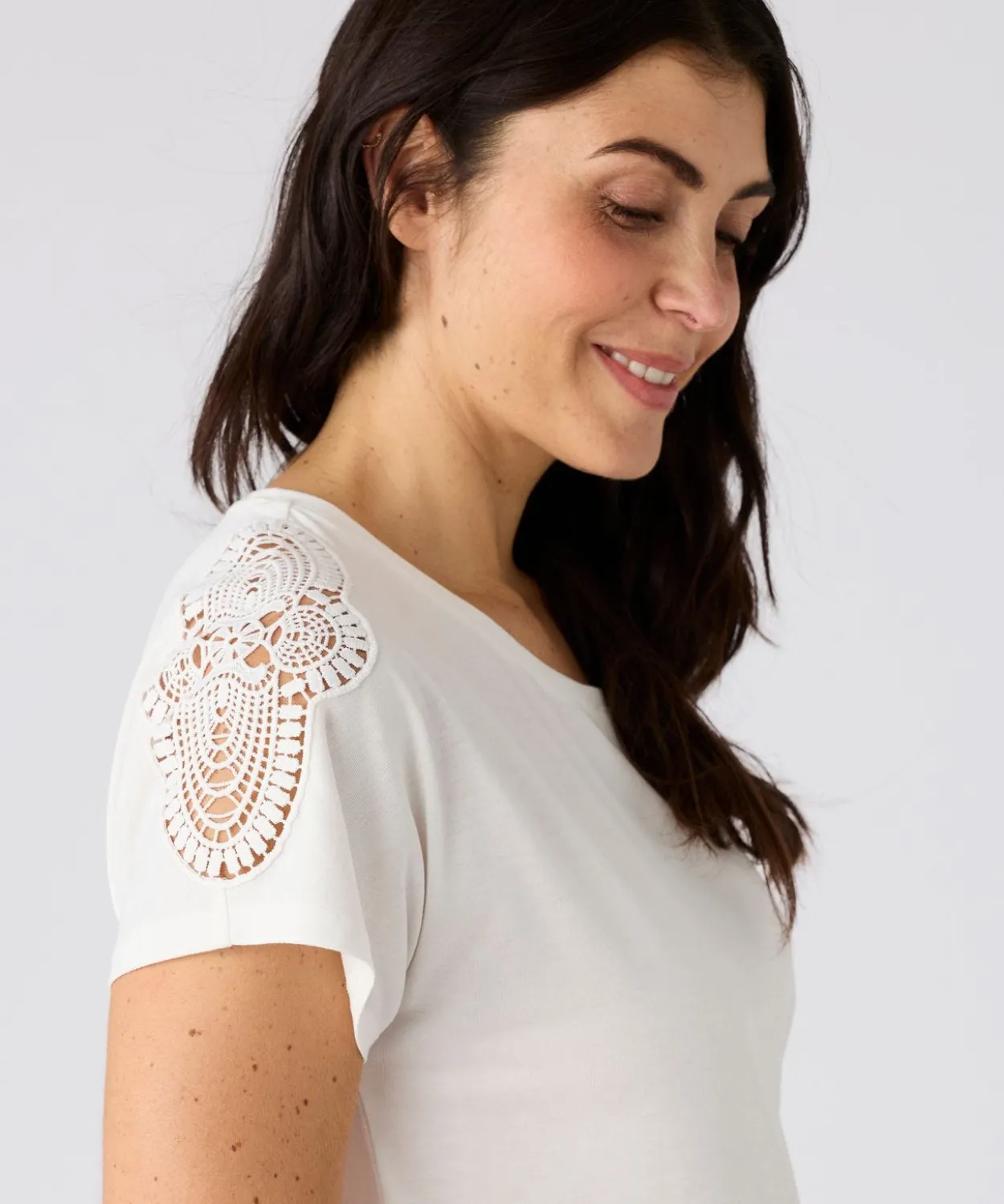 T-shirt Climatyl détail dentelle