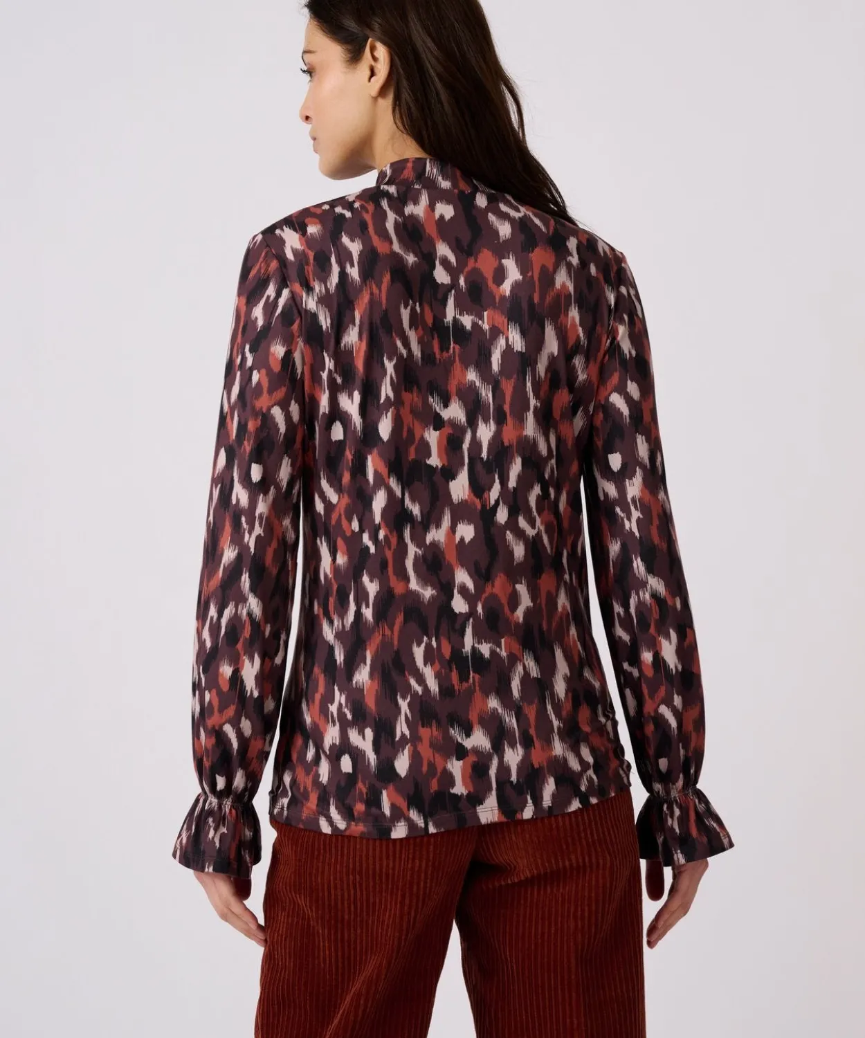 T-shirt col montant en maille chaude