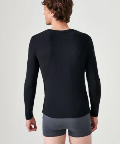 T-shirt col rond manches longues fine côte Thermolactyl Sensitive