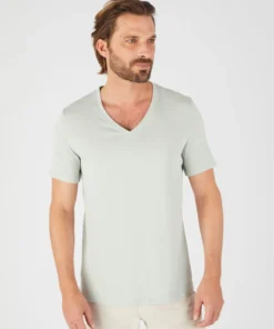 T-shirt col V Climatyl en maille jersey