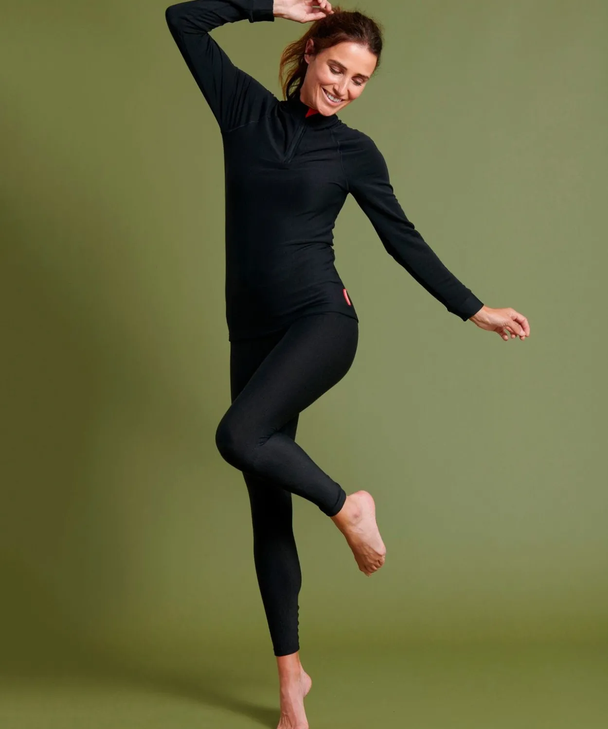 T-shirt col zippé Comfort Thermolactyl 5 femme