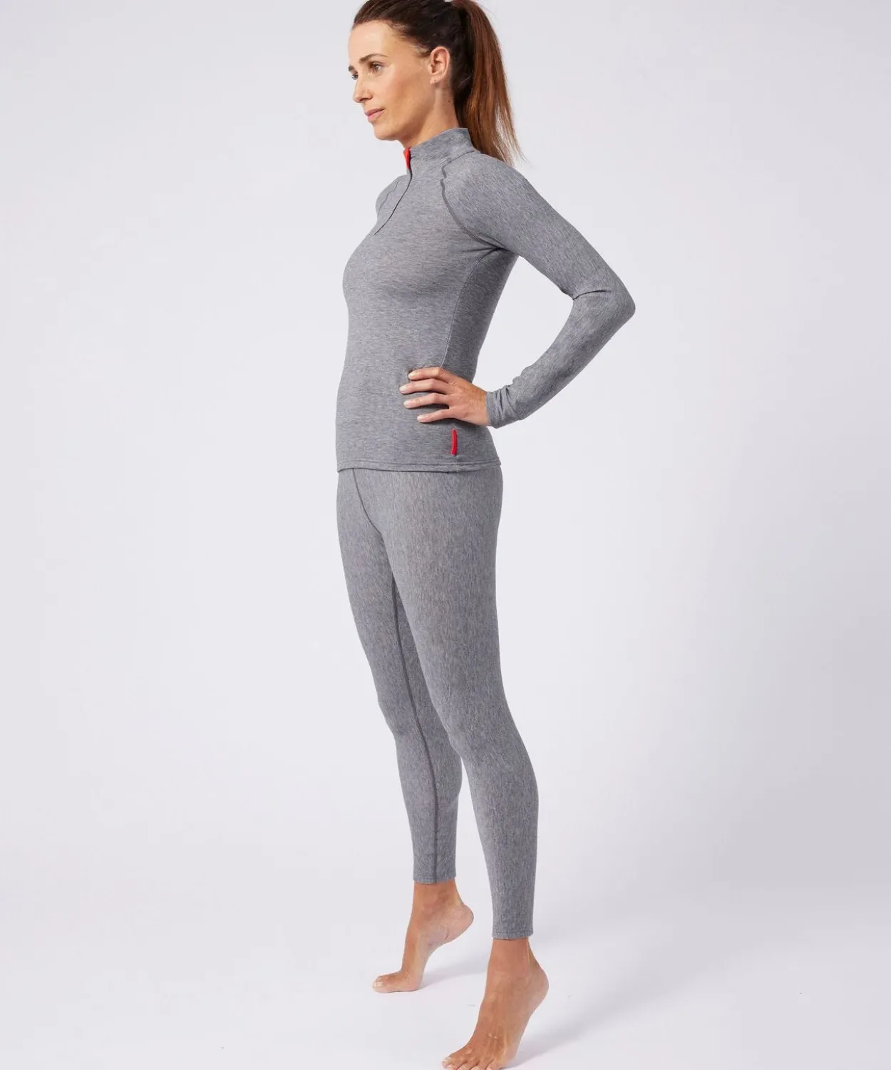 T-shirt col zippé Comfort Thermolactyl 4 femme