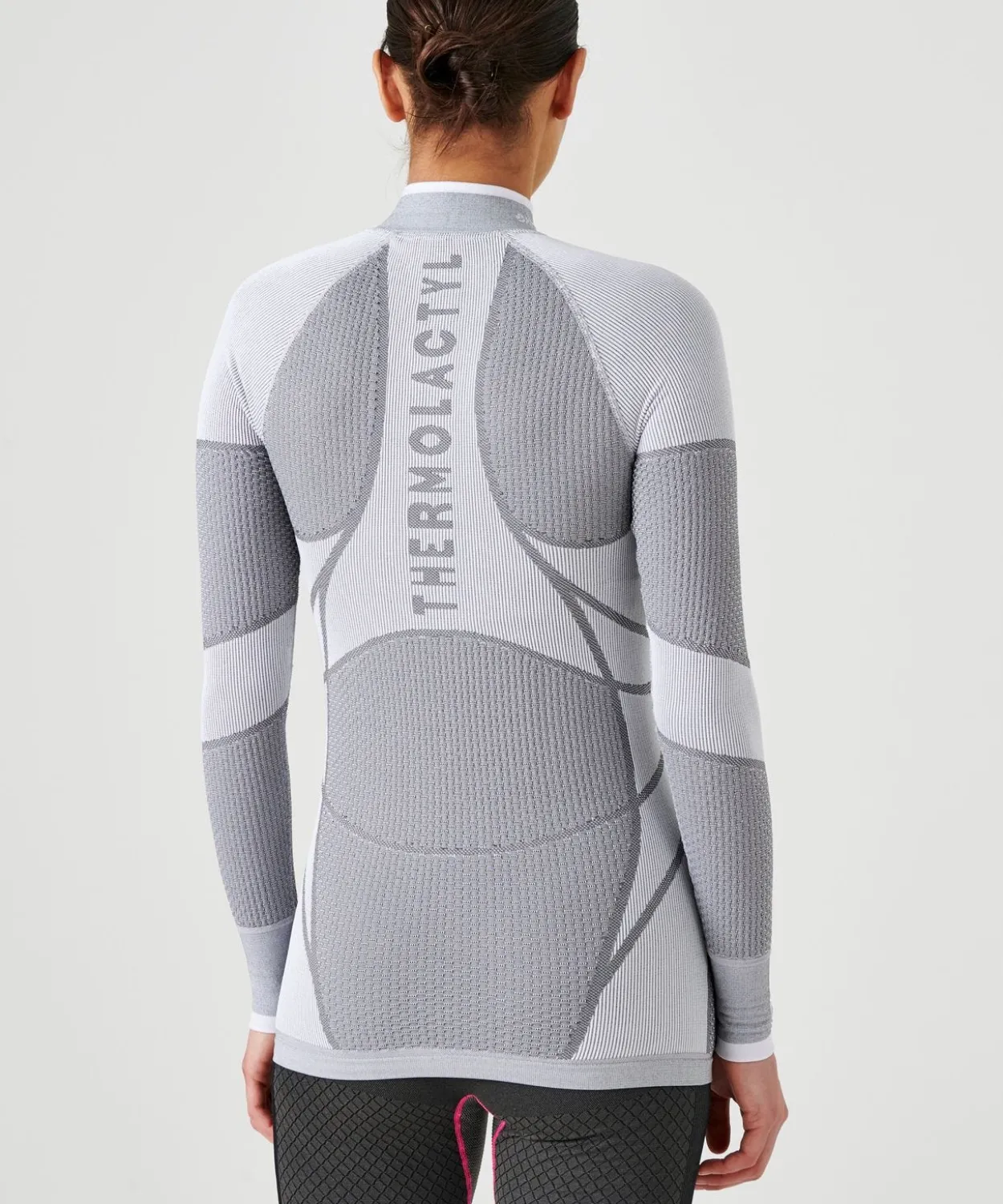 T-shirt col zippé Energy Thermolactyl 4 femme