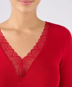 T-shirt dentelle manches longues Thermolactyl Sensitive