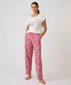 T-shirt de pyjama en pur coton