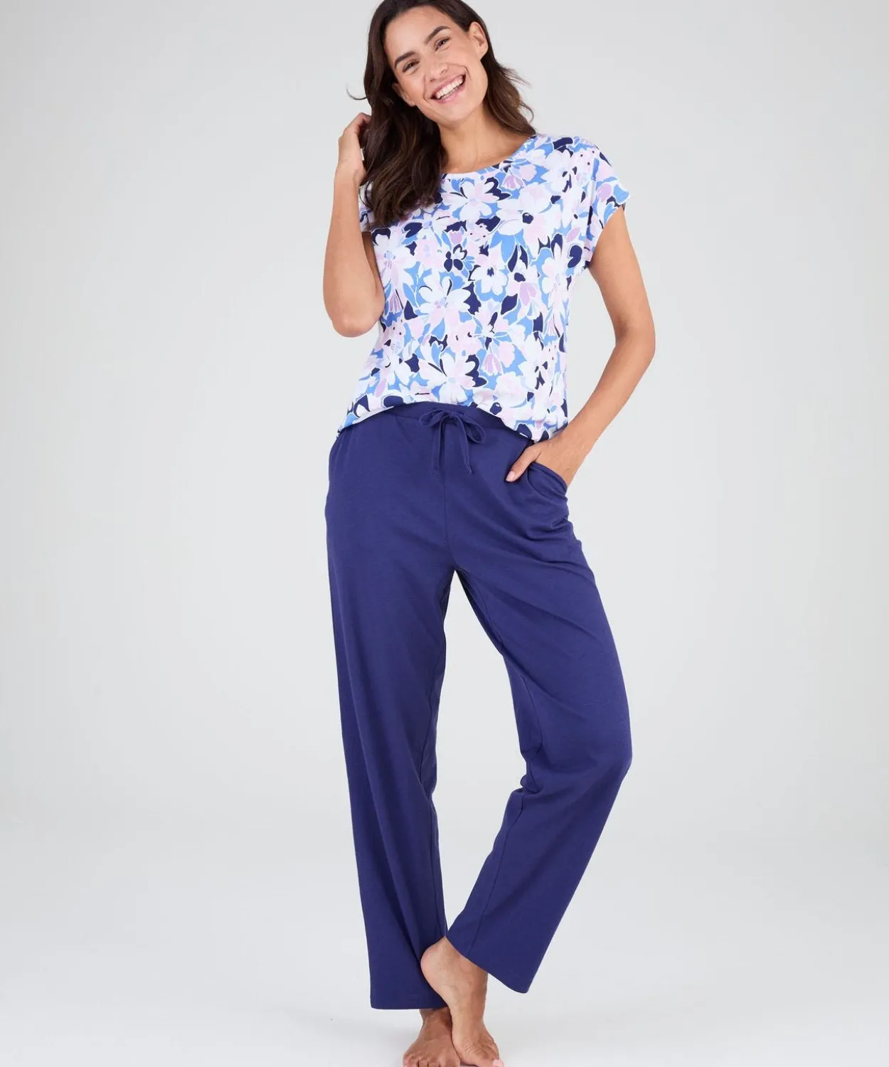 T-shirt de pyjama en pur coton