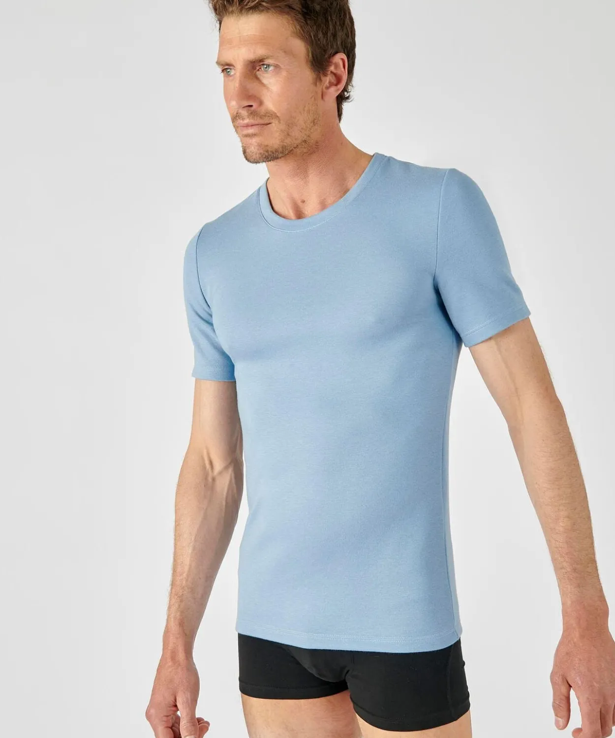 T-shirt double face col rond Thermolactyl