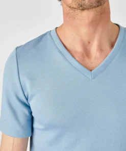 T-shirt double face col V Thermolactyl