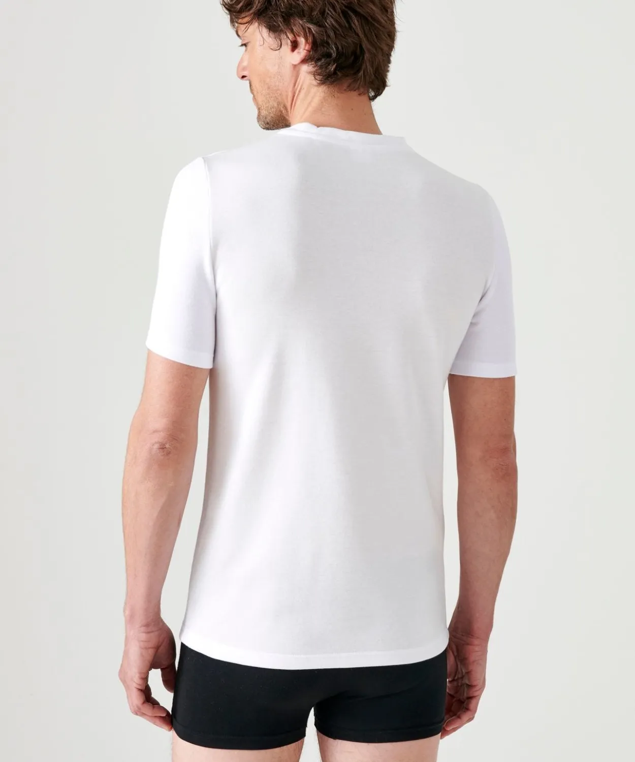 T-shirt double face col V Thermolactyl