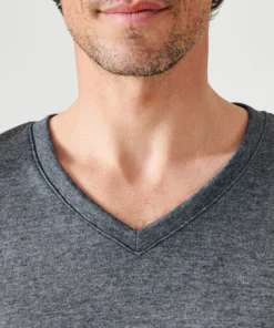 T-shirt double face col V Thermolactyl