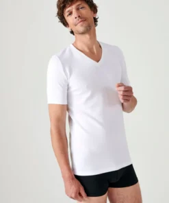 T-shirt double face col V Thermolactyl